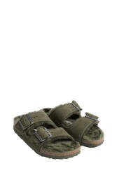 Birkenstock Arizona Vl Fell Laf Kadın Sandalet 1025687 HAKİ