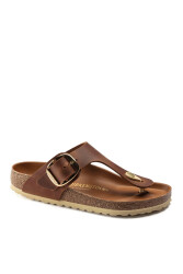 Birkenstock Gızeh Bıg Buckle Leoı Kadın Terlik 1018745 Cognac