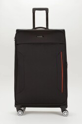 Fossil Unisex Büyük Boy Kumaş Valiz 020-01 Siyah