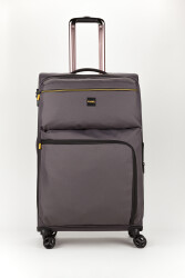 Fossil Unisex Büyük Boy Kumaş Valiz 029-01 Gri
