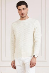 Guess Basket Erkek Triko 2BHR235582Z Beyaz