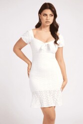 Guess Breanna Dress Kadın Elbise W2GK54KB430 Krem