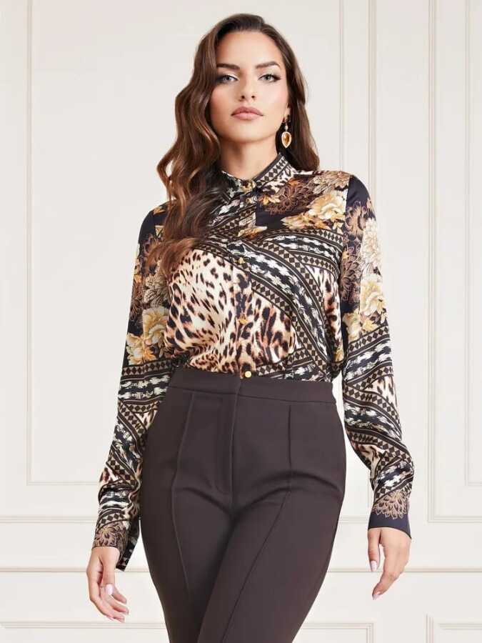 Guess Chaın Reactıon Kadın Gömlek 2BGH167099Z - Guess 1---0