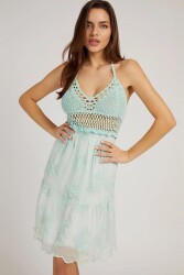 Guess Crochet Kadın Elbise W2GK60WEKE0 YEŞİL