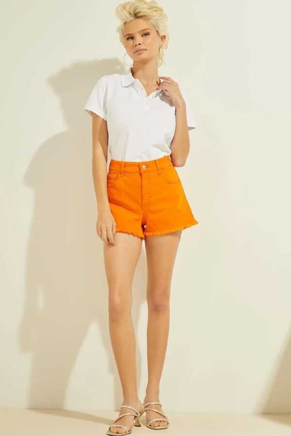 Guess Es Kadın Regular Fit Polo Yaka T-Shirt W1YP38RAQS0 - Guess 4---0