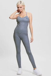 Guess Gj Logomanıa Kadın Aktıf Top V3GP01MC03W MAVİ