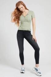 Guess Kadın Denim Jeans W1RA99D4AQ1 Siyah