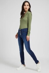 Guess Kadın Denim Pantolon W1YA28D4664 Kot Mavi