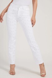 Guess Kadın Jeans W2GA22D4MW1 Beyaz