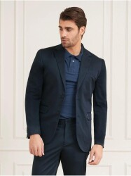 Guess Marciano 2B Not Erkek Blazer 2GH2052003Z MAVİ