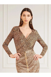 Guess Marciano Kadın Body 1BGP006095A Leopar
