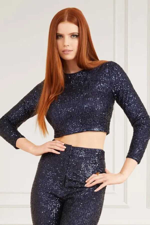 Guess Marciano Moonlı Kadın Top Bluz 2RGP096111A - Guess 4---0