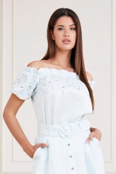 Guess Marciano Paradıso Kadın Top 2YGH169709Z MAVİ