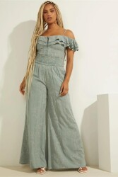 Guess Miya Kadın Pantolon W1YB10RE1E0 YEŞİL