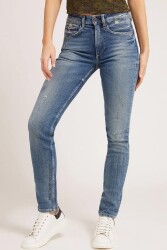 Guess Starlette Skinny Kadın Denim Pantolon W1YA84D46X7 Kot Mavi