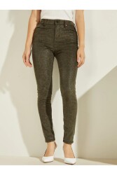 Guess Ultimate Kadın Skinny Pantolon W1BA94D4H41 Leopar