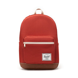 Herschel Pop Quiz Unisex Sırt Çantası 11405-06285-OS Red Ochre/Tan/White Stitch