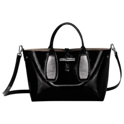 Longchamp Roseau Vernis Kadın El Ve Çapraz Çanta 10058HPP001 Noir