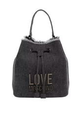 Love Moschino Kadın El Ve Çapraz Çanta JC4318PP0IKQ0000 Kot Siyah
