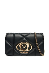 Love Moschino Kapitoneli Çıkarılabilir Zincir Askılı Kadın Çapraz Çanta JC4043PP1MLC0000 Nero