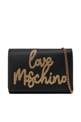 Love Moschino Kapitoneli Çıkarılabilir Zincir Askılı Kadın Çapraz Çanta JC4055PP1MLH100A Nero