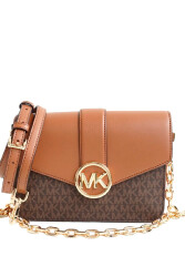 Michael Kors Carmen Çapraz Askılı Kadın Çanta 35S2GNML2B Kahverengi-Taba