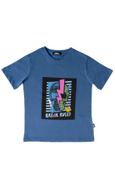 No Fear Erkek Çocuk Tshirt NFR-B500321 MAVİ