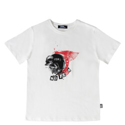 No Fear Erkek Çocuk Tshirt NFR-B500352 Beyaz