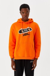 No Fear Erkek Sweatshirt NFR-M500246 TURUNCU