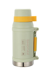 Shotay Camper Çelik Termos Unisex Matara 1500 Ml. SHT-ST-8216-2 Açık Yeşil