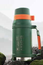 Shotay Camper Çelik Termos Unisex Matara 1500 Ml. SHT-ST-8216-3 YEŞİL