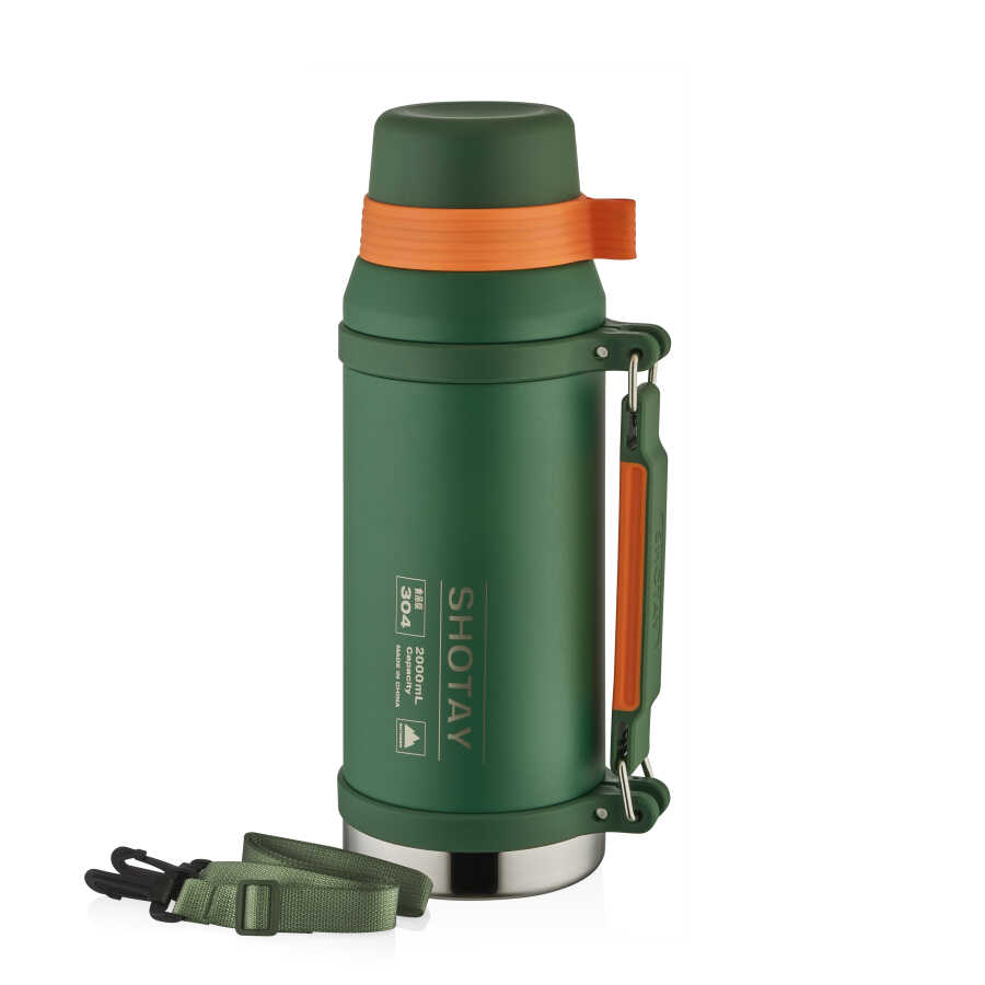 Shotay Camper Large Çelik Termos Unisex Matara 2000 Ml. SHT-ST-8217-1 - SHOTAY 3---0