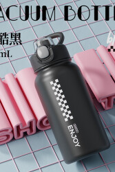 Shotay Chees Çelik Termos Unisex Matara 900 Ml. SHT-ST-8151-2 Siyah