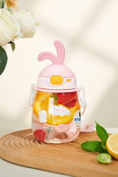 Shotay Rabbıt Unisex Trıtan Matara 600 Ml. SHT-ST-7008-4 PEMBE