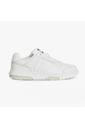 Tommy Hilfiger The Brooklyn Leather Colour-Blocked Erkek Sneaker EM0EM01283TCR Ecru