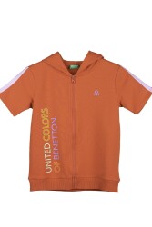 United Colors of Benetton Çocuk Kapüşonlu Sweatshirt BNT-G20500 KIRMIZI