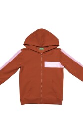 United Colors of Benetton Çocuk Kapüşonlu Sweatshirt BNT-G20503 KIRMIZI