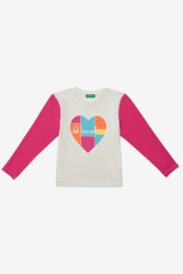 United Colors of Benetton Çocuk Sweatshirt BNT-G20827 FUŞYA