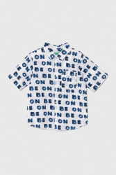 Unıted Colors Of Benetton Erkek Bebek Gömlek 5OUGGQ01Y MAVİ