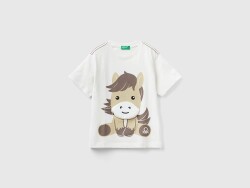 Unıted Colors Of Benetton Erkek Bebek Tshirt 3096G10DA Beyaz