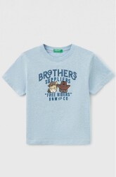 Unıted Colors Of Benetton Erkek Bebek Tshirt 3GDXG10DF AÇIK MAVİ