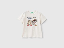 Unıted Colors Of Benetton Erkek Bebek Tshirt 3I1XG10DE Beyaz