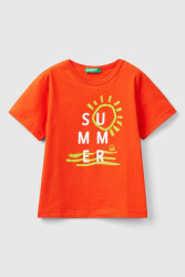 Unıted Colors Of Benetton Erkek Bebek Tshirt 3I1XG10EE TURUNCU