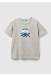 Unıted Colors Of Benetton Erkek Bebek Tshirt 3I1XG10EH Gri
