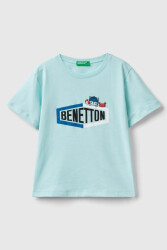 Unıted Colors Of Benetton Erkek Bebek Tshirt 3I1XG10EH AÇIK MAVİ