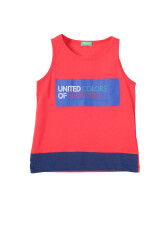 Unıted Colors Of Benetton Erkek Çocuk Atlet BNT-B21343 KIRMIZI