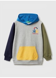 United Colors Of Benetton Erkek Çocuk Sweatshirt 3BC1C202C GRİ MELANJ