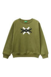 United Colors of Benetton Erkek Çocuk Sweatshirt 3EB5C10EJ HAKİ