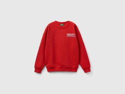 United Colors Of Benetton Erkek Çocuk Sweatshirt 3J68C10HO-24Y KIRMIZI
