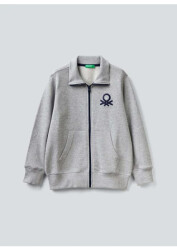 United Colors Of Benetton Erkek Çocuk Sweatshirt 3J68C501B Gri
